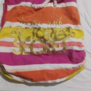 Victoria's Secret Pink, Orange, and Yellow Tote
